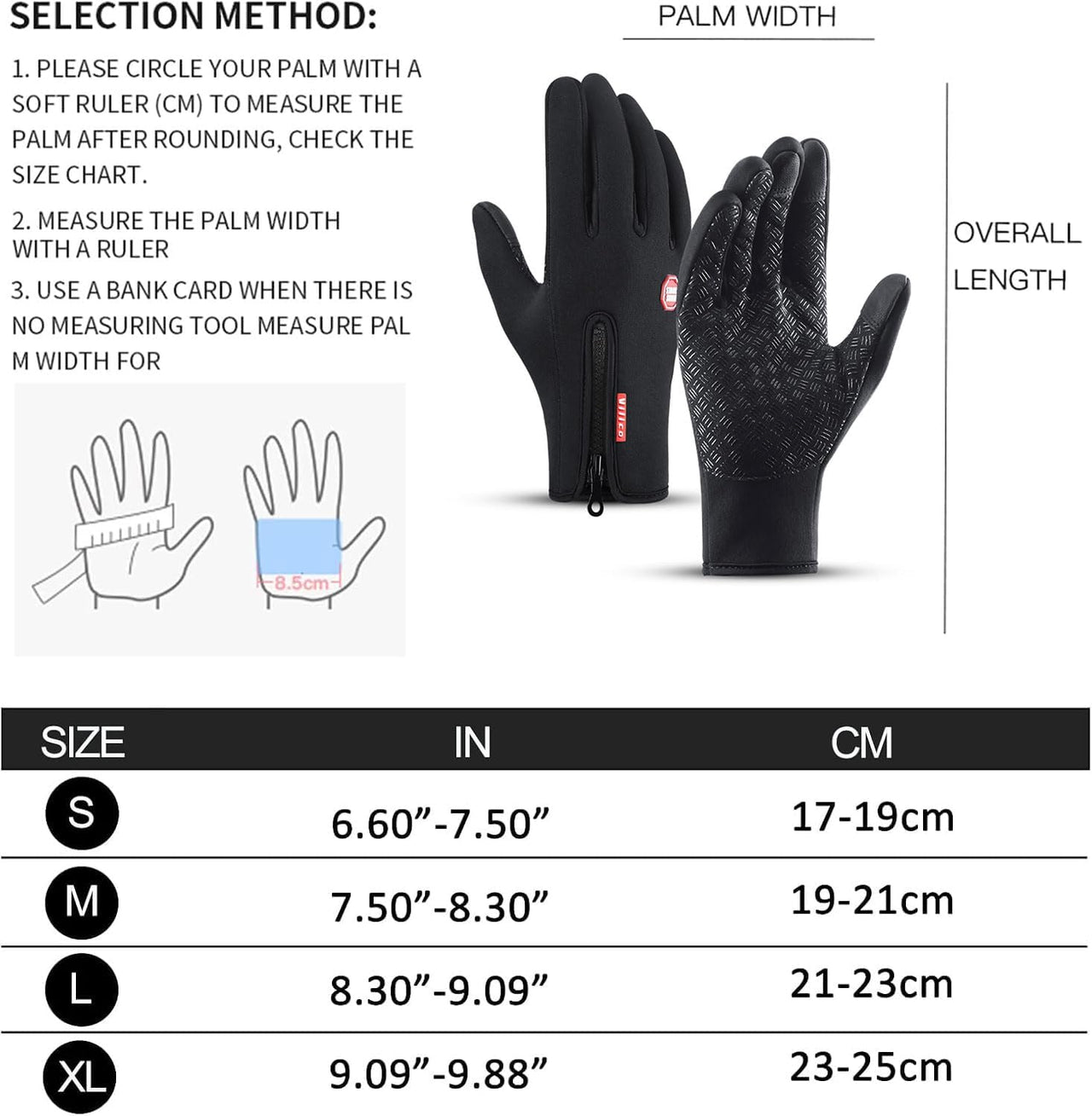 Touch Screen Anti - slip Thermal Winter Gloves for Running, Cycling (Large) - liquidation.store