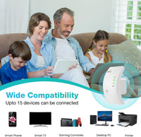 Thumbnail for Trenzu WiFi Range Extender for Home/Office - 300Mbps Internet Booster - liquidation.store