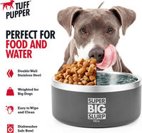 Thumbnail for Tuff Pupper Heavy Duty Insulated Bowl for Large Dogs - 100oz (Black) - liquidation.store
