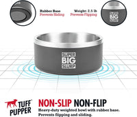 Thumbnail for Tuff Pupper Heavy Duty Insulated Bowl for Large Dogs - 100oz (Black) - liquidation.store