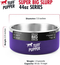 Thumbnail for Tuff Pupper Heavy Duty Insulated Bowl for Large Dogs - 1250ml/44oz (Purple) - liquidation.store