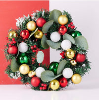 Twiddlers 33cm Christmas Wreath with Festive Ornament Accents - liquidation.store