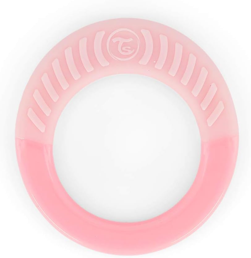 Twistshake Baby Infant Teether Teething Ring 1+ Months - Pink - liquidation.store