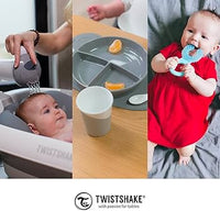 Thumbnail for Twistshake Baby Training Drink Cups 2 Pack - 170ml (Grey/White) - liquidation.store