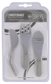 Thumbnail for Twistshake Cutlery Learning Set - 6M+ (Pastel Grey) - liquidation.store