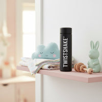 Twistshake Hot or Cold Insulated Flask - 420ml (Black) - liquidation.store