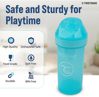 Thumbnail for Twistshake Leak Proof Kid Cup with Fruit Mixer - 360ml (Blue) 12M+ - liquidation.store