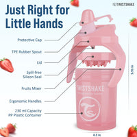 Thumbnail for Twistshake Mini Cup Non - Spill with Fruit Mixer - 230ml (Pink) - liquidation.store