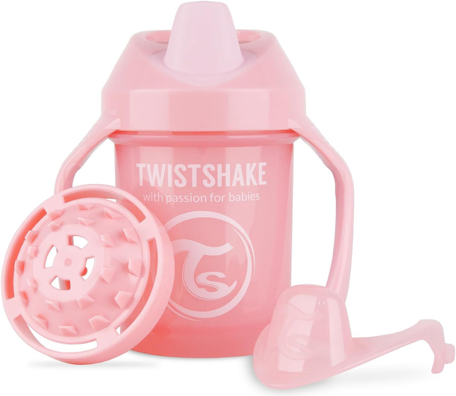 Twistshake Mini Cup Non - Spill with Fruit Mixer - 230ml (Pink) - liquidation.store