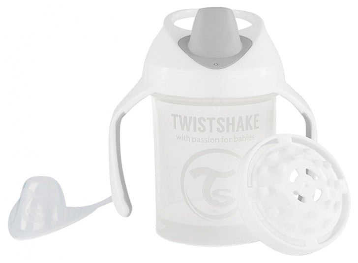 Twistshake Spill Proof Mini Training Cup - 230ml 4M+ (White) - liquidation.store