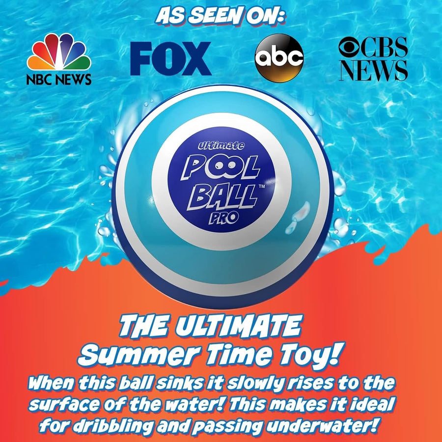 Ultimate Pool Ball - Fill it with Water for Underwater Action (Navy/Teal) - liquidation.store