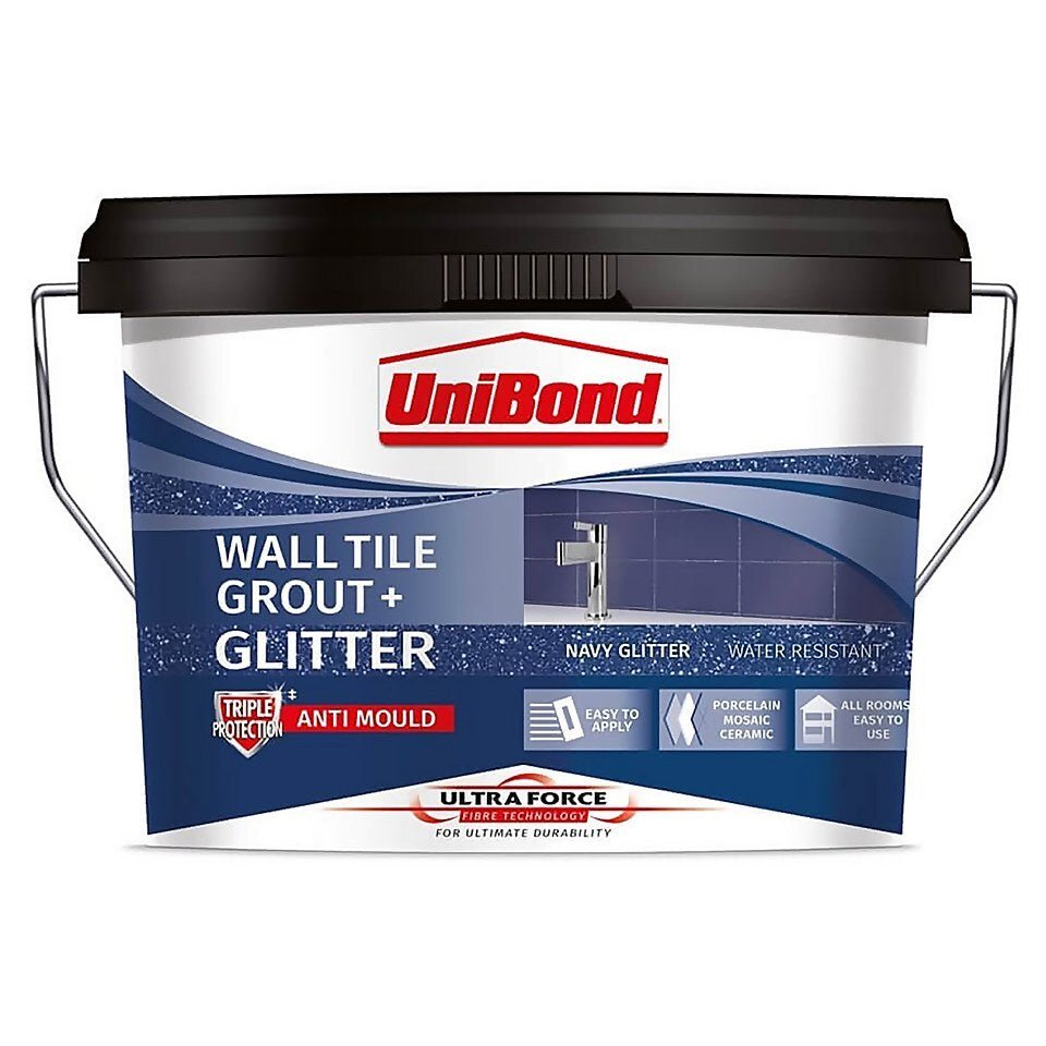 UniBond 2608655 Ultraforce Wall Grout with Glitter - Navy Blue - liquidation.store