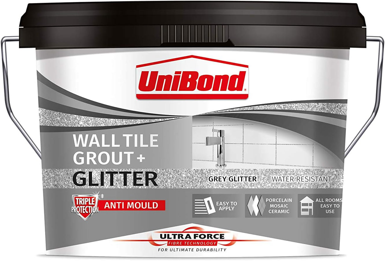 UniBond Ultraforce Wall Grout with Glitter - Grey - liquidation.store