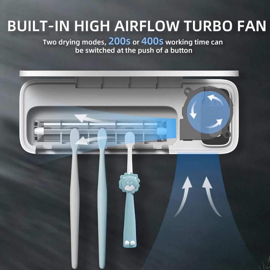 UVC Rechargeable Toothbrush sanitiser and Holder - liquidation.store