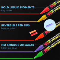 Thumbnail for Vaci Neon Liquid Chalk Markers - 10 Pack - liquidation.store