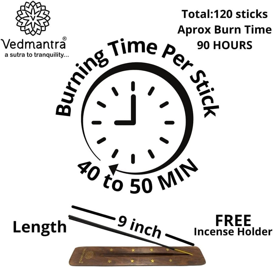 Vedmantra Lemon Grass Incense Sticks (6 Packs of 20) - liquidation.store