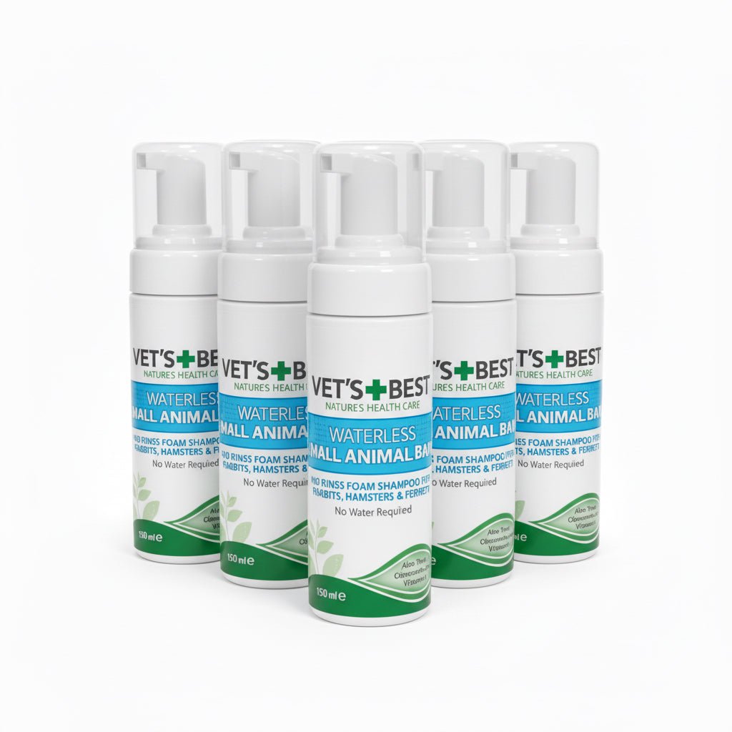 Vet's Best Aloe Vera Waterless Foam Small Animal Bath 150ml x6 - liquidation.store