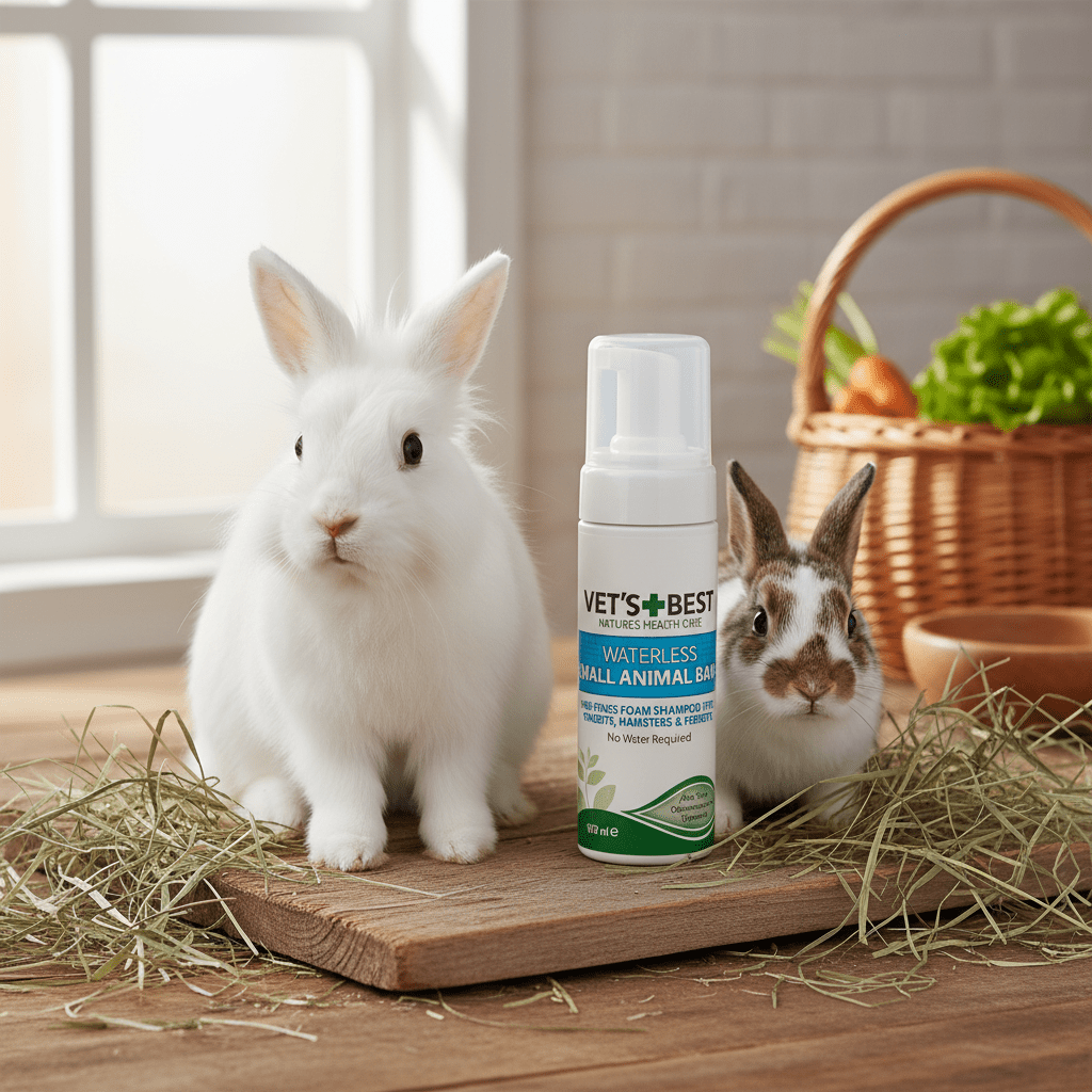 Vet's Best Aloe Vera Waterless Foam Small Animal Bath 150ml x6 - liquidation.store