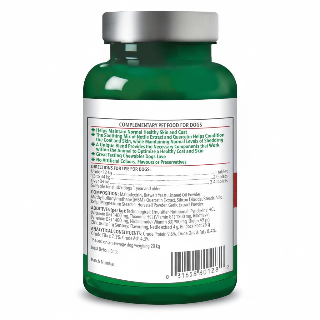 Vet's Best Plant - Based Skin & Coat Supplement For Dogs - 60 Tablets - liquidation.store