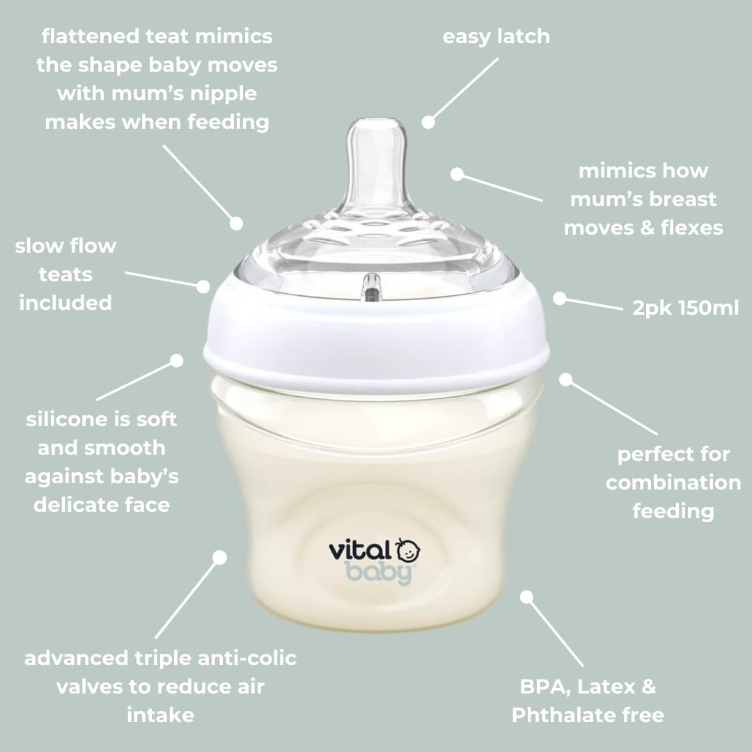 Vital Baby Breast Like Feeding Bottle - liquidation.store