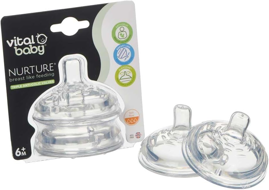 Vital Baby Breast Like Feeding Teat - 4 Pack - liquidation.store