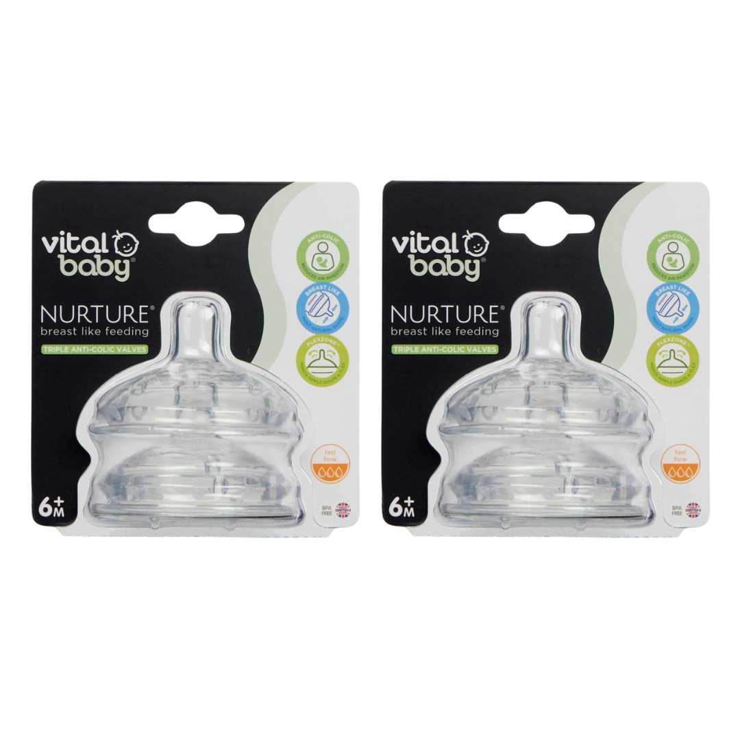 Vital Baby Breast Like Feeding Teat - 4 Pack - liquidation.store