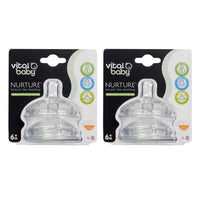 Thumbnail for Vital Baby Breast Like Feeding Teat - 4 Pack - liquidation.store