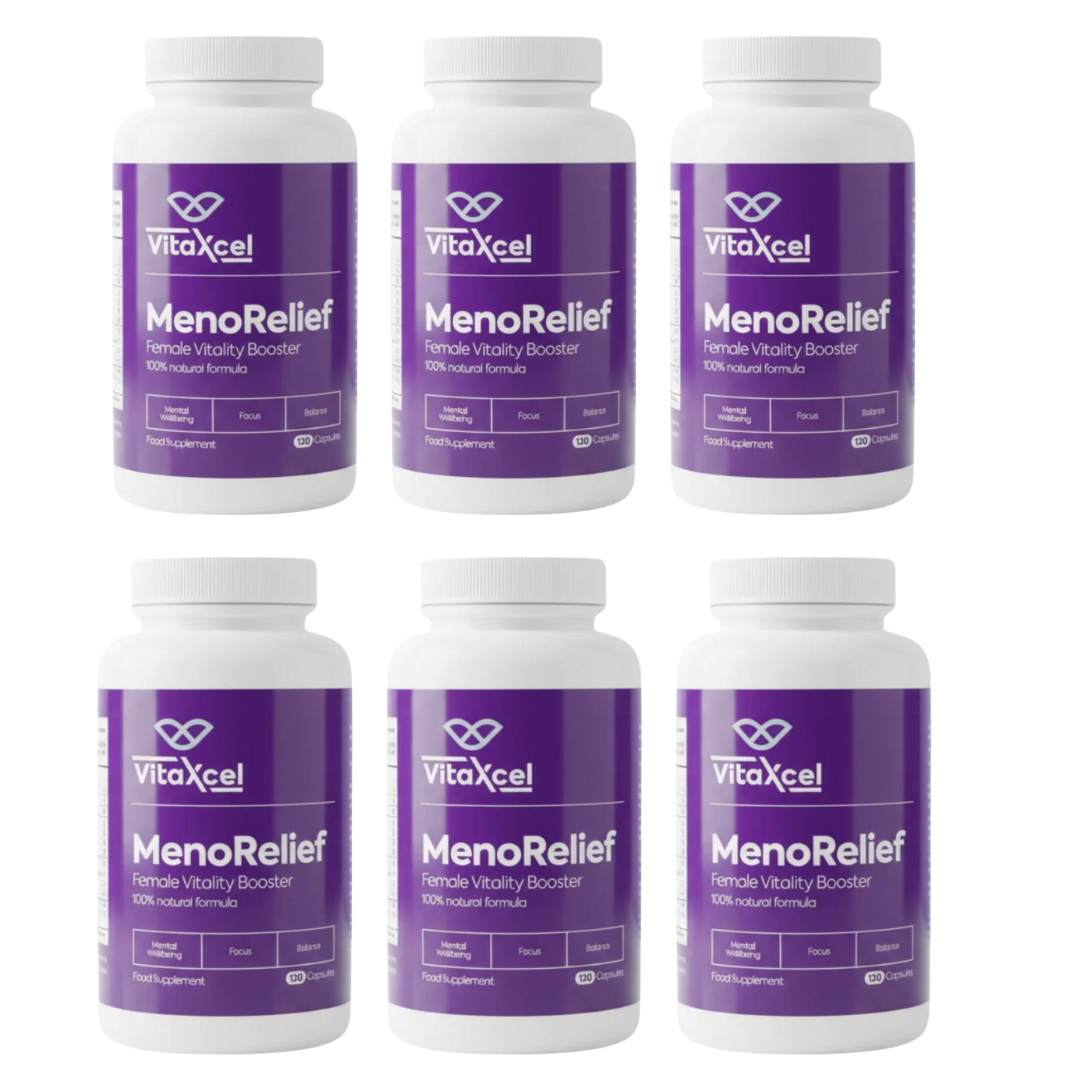 VitaXcel Meno Relief Female Vitality Booster - 6 Pack (720 Capsules) - liquidation.store