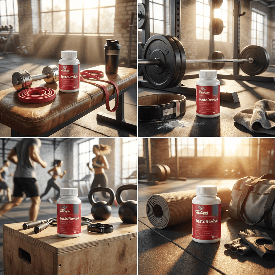 VitaXcel TestoRevive Testosterone Booster - 120 capsules - liquidation.store