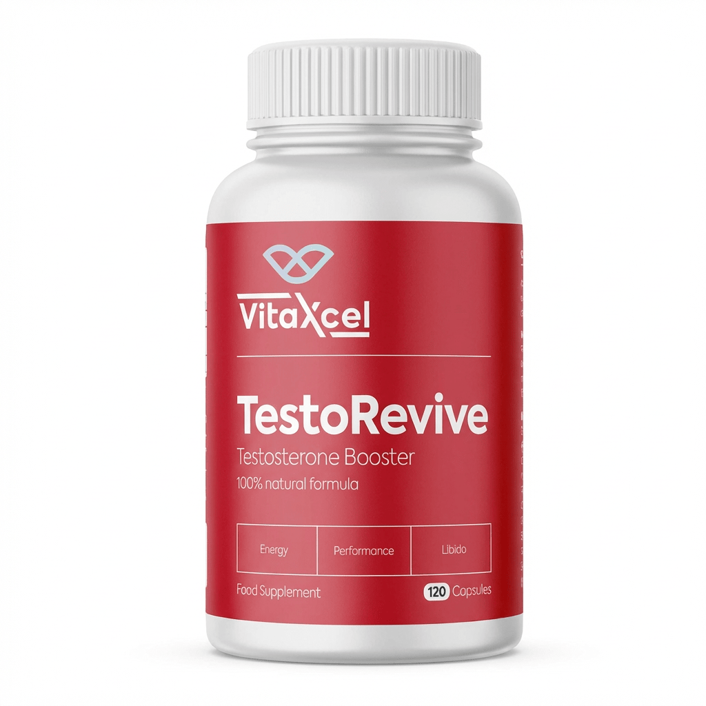VitaXcel TestoRevive Testosterone Booster - 120 capsules - liquidation.store
