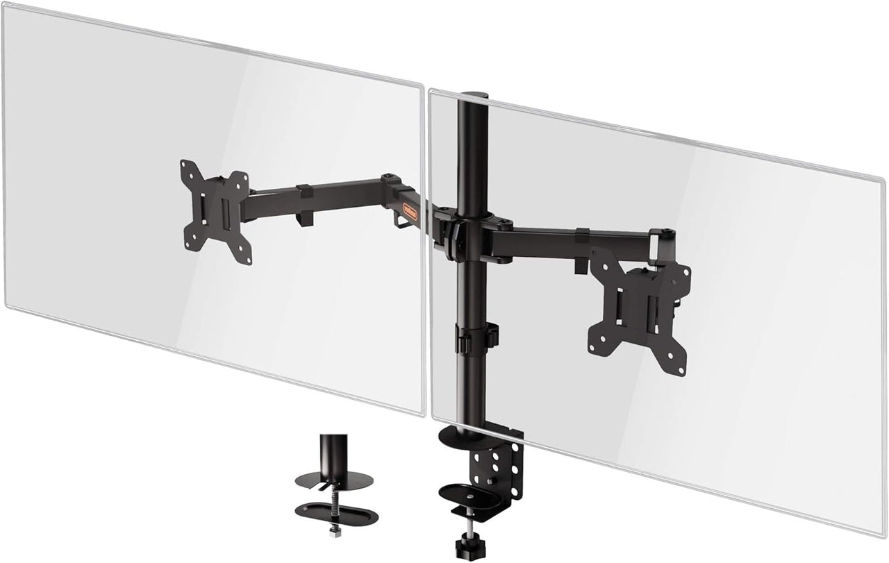 VonHaus Dual Monitor Stand for 13 - 27" Screens - liquidation.store