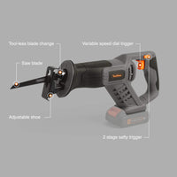 Thumbnail for VonHaus E-Series 18V Cordless Reciprocating Saw Tool - liquidation.store