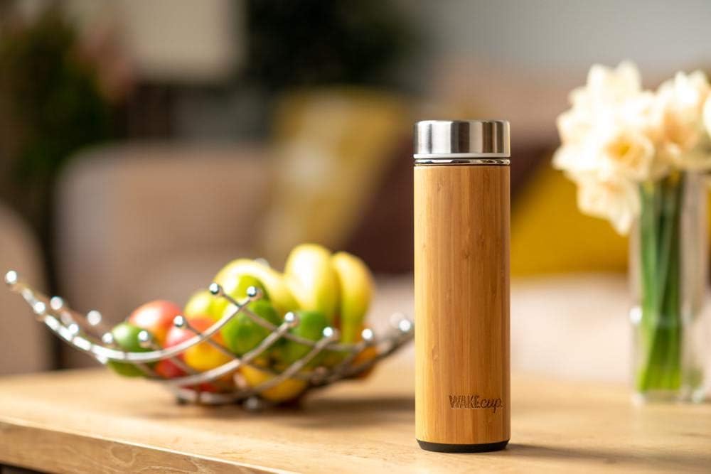 WAKEcup - Eco Friendly Bamboo Thermos - 500ml - liquidation.store