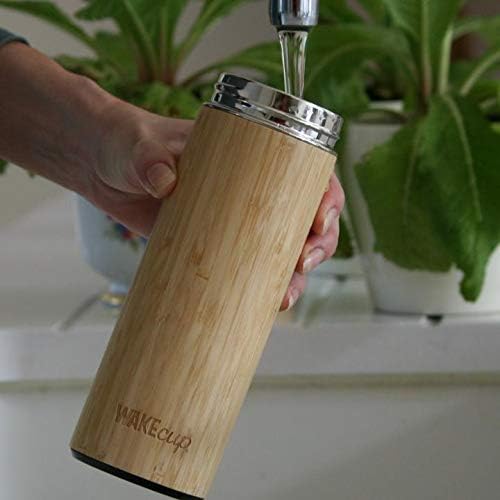 WAKEcup - Eco Friendly Bamboo Thermos - 500ml - liquidation.store