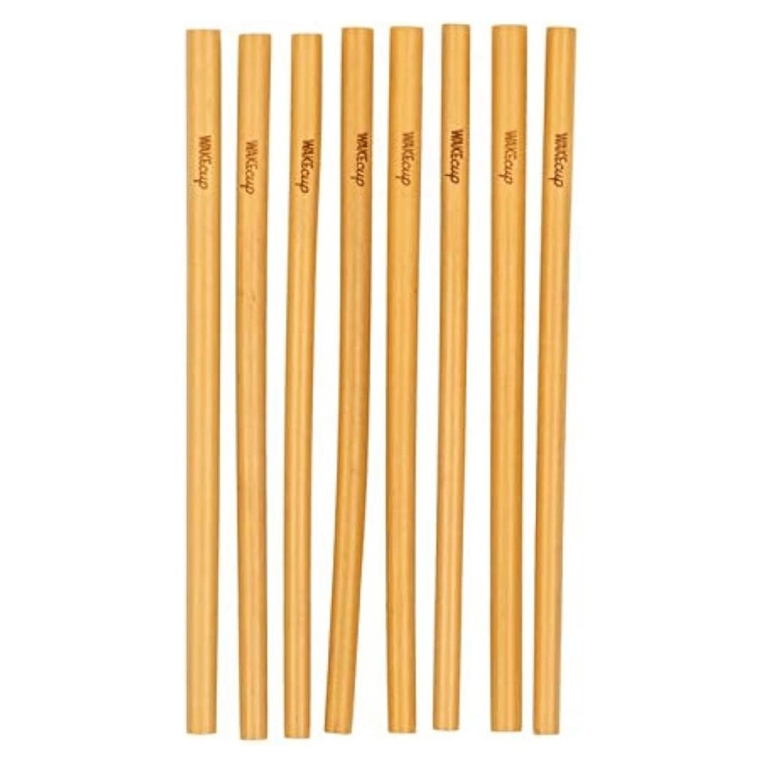 WakeCup Reusable Bamboo Straws - 8 pack - liquidation.store