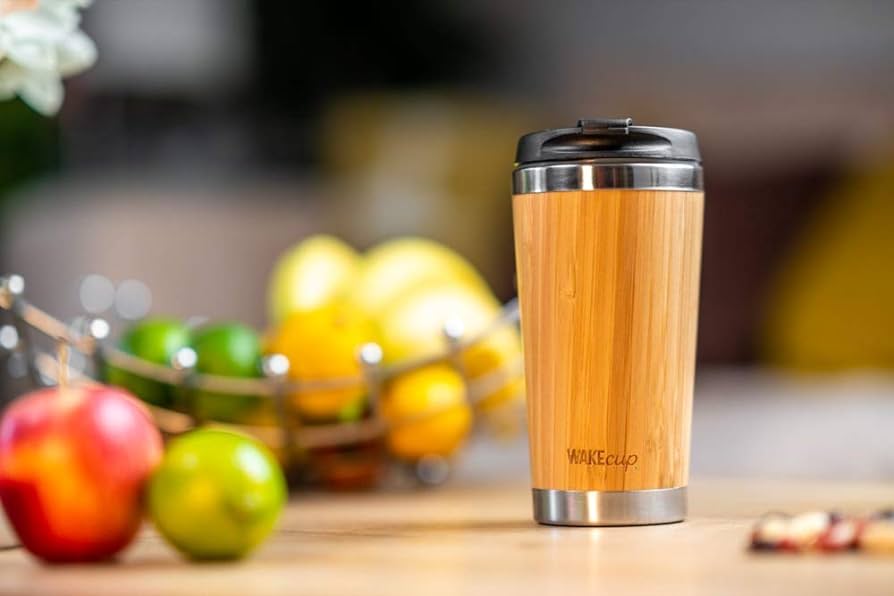 Wakecup WakeCup Reuseable Bamboo Coffee Cup 420ml – liquidation.store