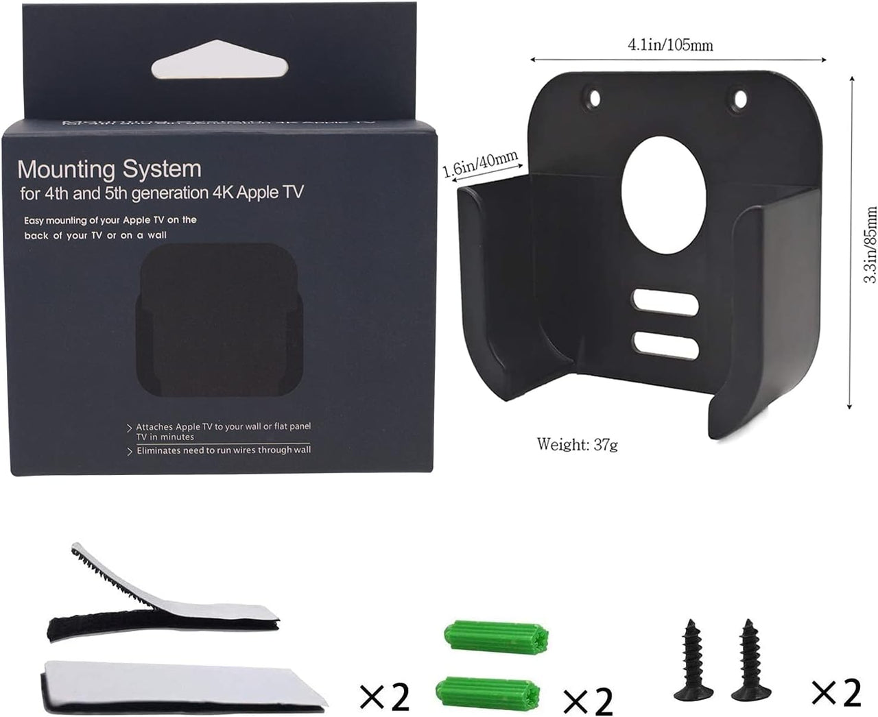 Wall or TV Mount for Apple TV 4th Gen - liquidation.store