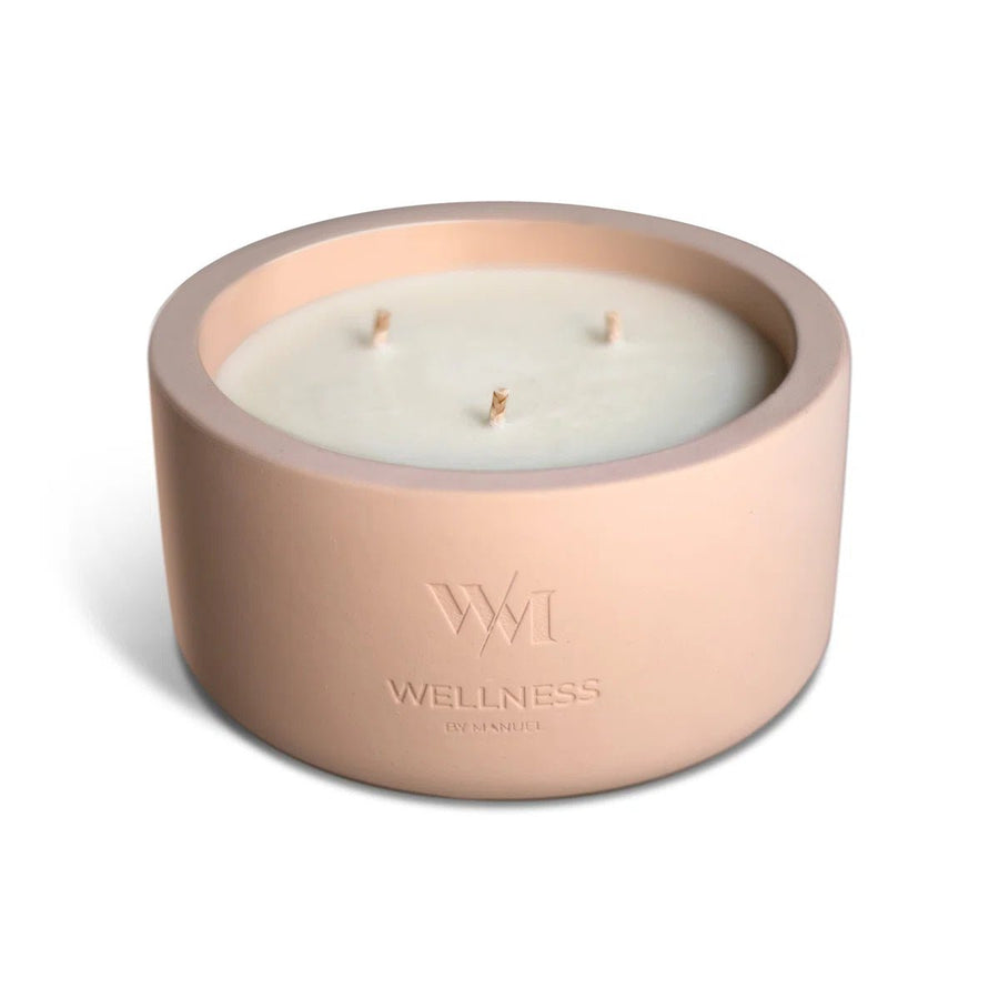 Wellness By Manuel REFRESH Scented Designer Candle - Peppermint 3 Wick - liquidation.store