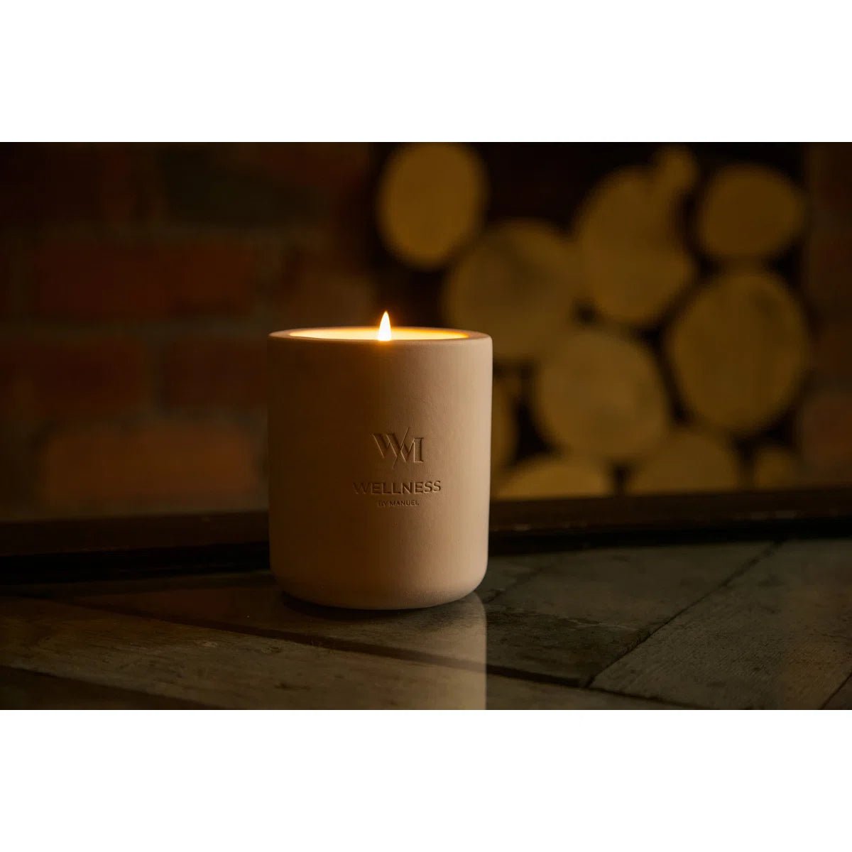 Wellness By Manuel REFRESH Scented Designer Candle - Peppermint - liquidation.store