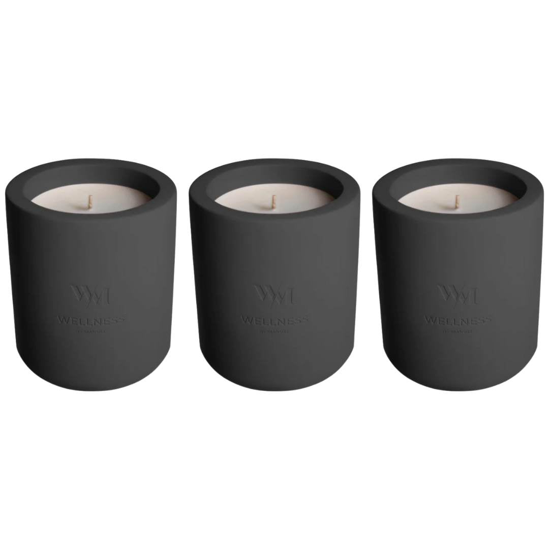 Wellness By Manuel UNWIND Scented Designer Candle - Lavender (3 Pack) - liquidation.store
