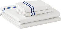 Thumbnail for White Double Duvet Cover Set - 3 piece Cotton and Tencel Blend - liquidation.store