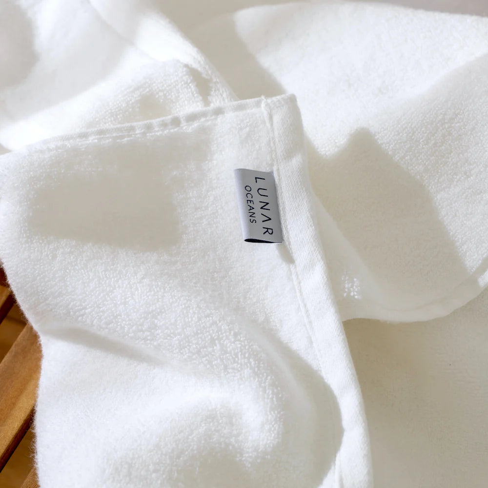 Lunar Oceans Plush Cotton Bath Towels (L) - Blue (3 Pack)