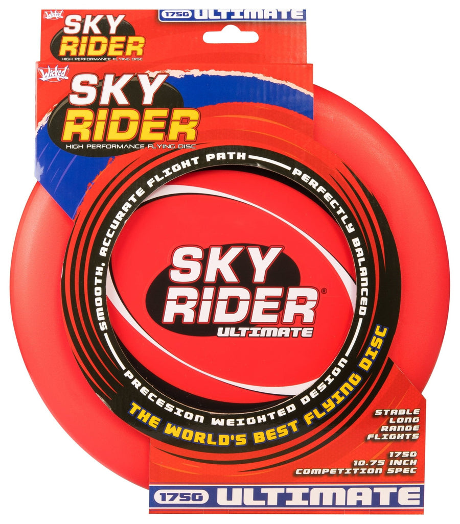 Wicked Sky Rider - High Performance Flying Frisbee (175g) - Red - liquidation.store