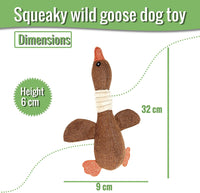 Thumbnail for Wild Goose Squeaky Dog Toys for Small to Medium Dogs (Grey & Brown) - liquidation.store