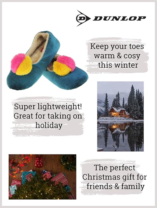 Women's Dunlop Teale Slippers M (UK 5 - 6) - liquidation.store