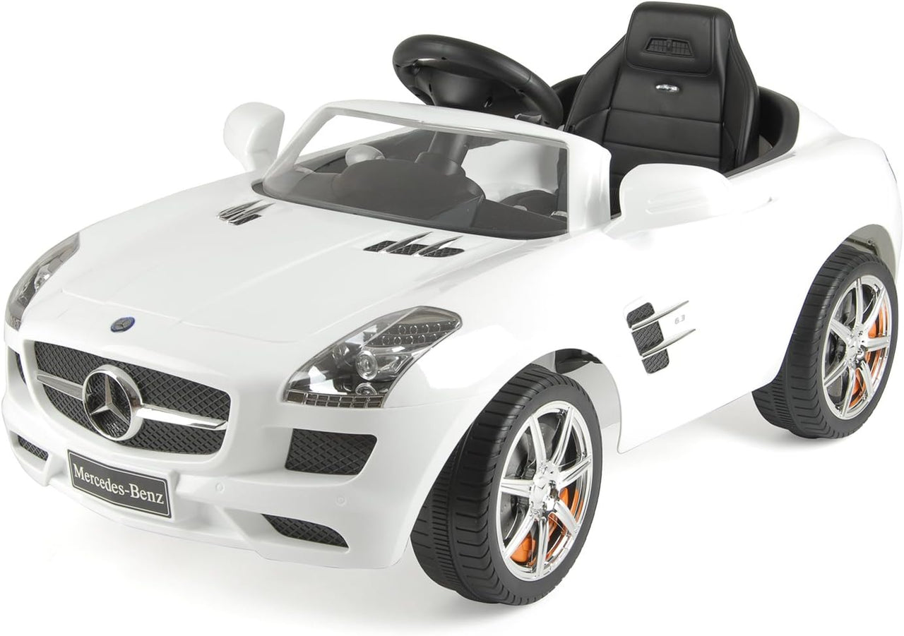 Xootz, Mercedes - Benz White SLS Official Licensed Kids Electric Ride On Car - liquidation.store