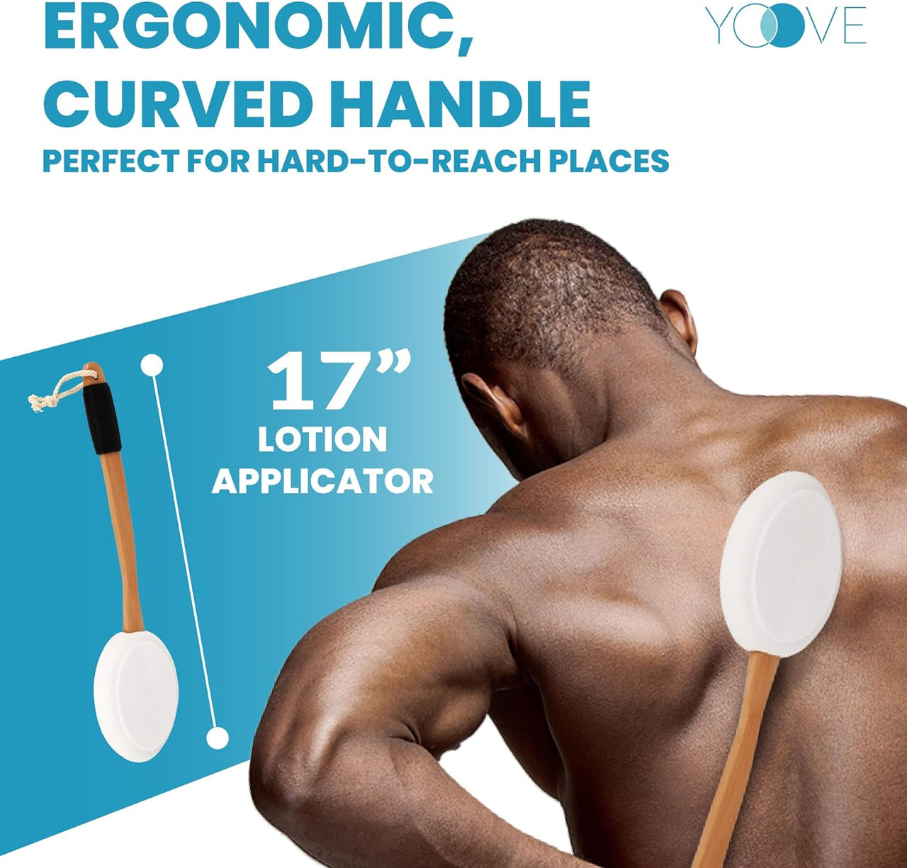 Yoove Lotion Applicator for Back - 17" Long Handle - liquidation.store