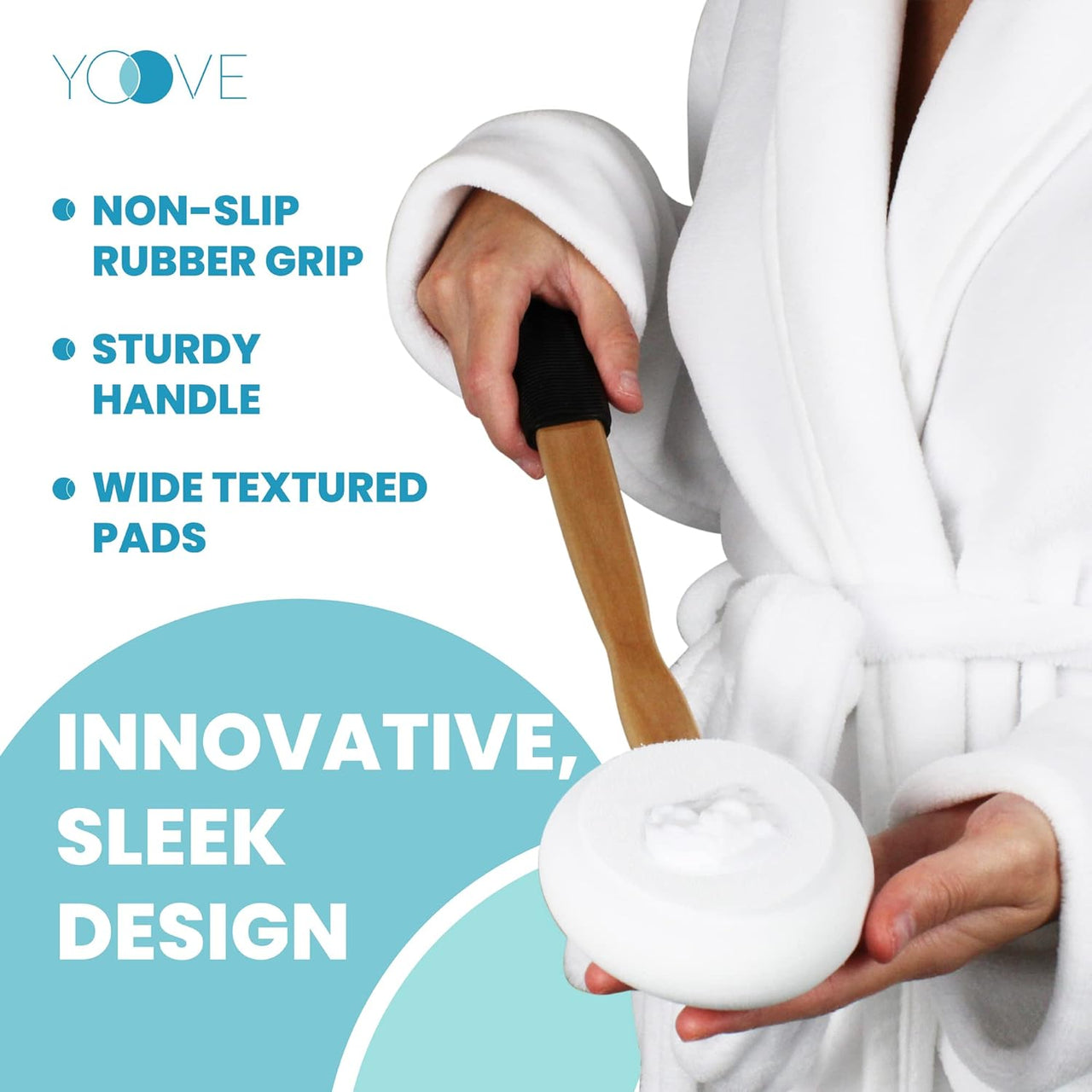 Yoove Lotion Applicator for Back - 17" Long Handle - liquidation.store