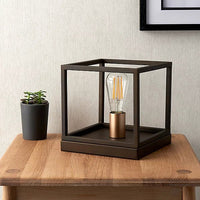 Thumbnail for York Square Matt Bronze effect Table lamp - liquidation.store