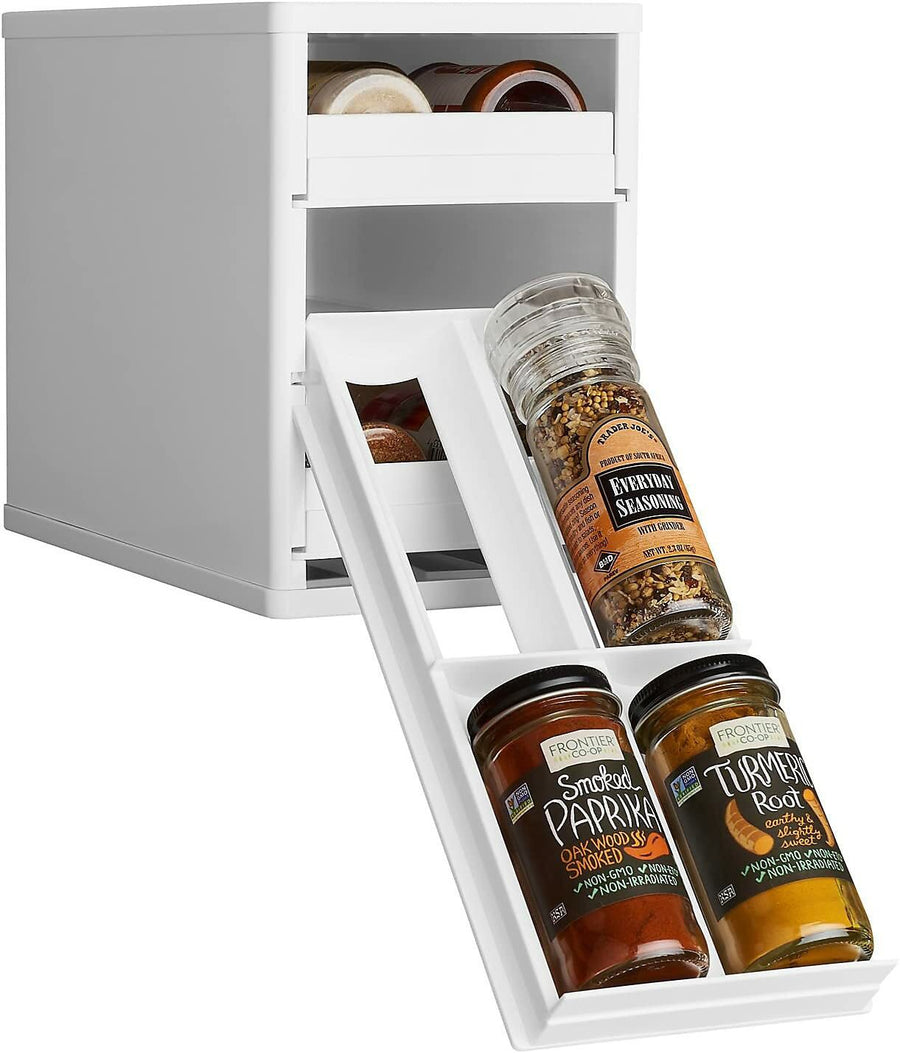 YouCopia MiniStack Spice Rack Drawer 12 Bottle Capacity - liquidation.store